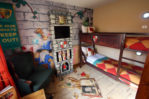 영국 윈저 레고랜드 내 호텔 내부 모습.