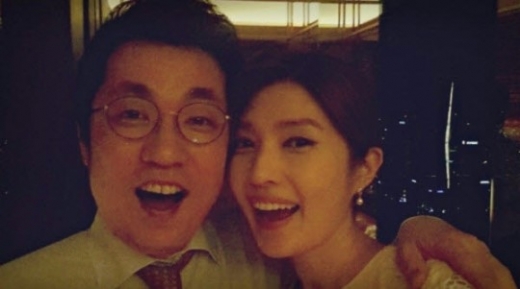 방송인 김경란(왼쪽)과 김성민 새누리당 의원.