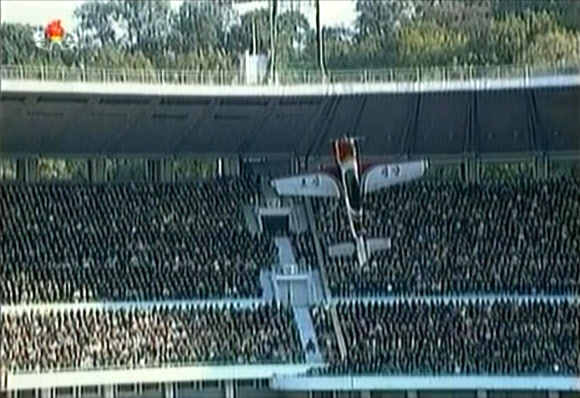북한TV, 무선조종 모형항공기 방영