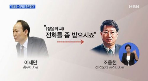 조응천 전 청와대 공직비서관. MBN 영상캡쳐