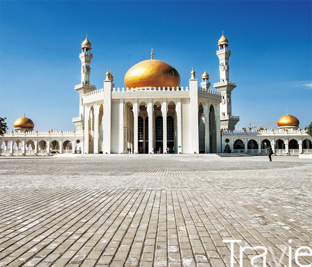 중화회향문화원 안에 자리한 모스크. 아랍건축양식과 중국 후이족 양식을 융합해 건축됐다