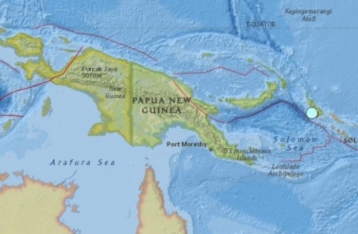 파푸아뉴기니서 규모 7.7 강진