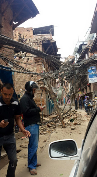 처참한 네팔의 지진 현장