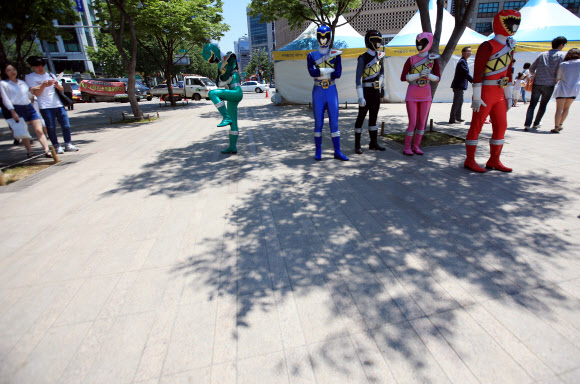 파워레인저 다이노포스 용사 대피(?)