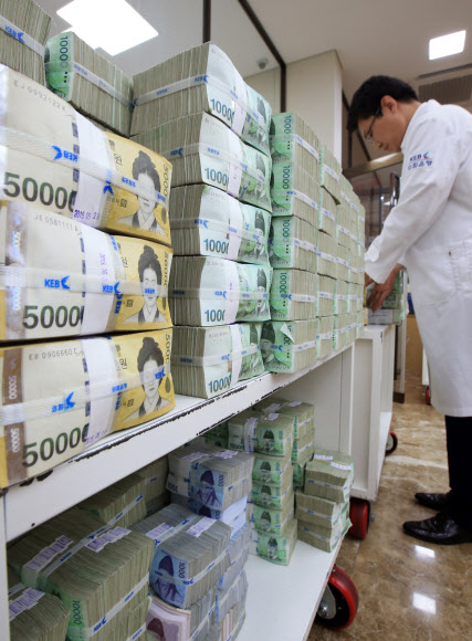 가계 소비 위축, 은행에 쌓여가는 돈