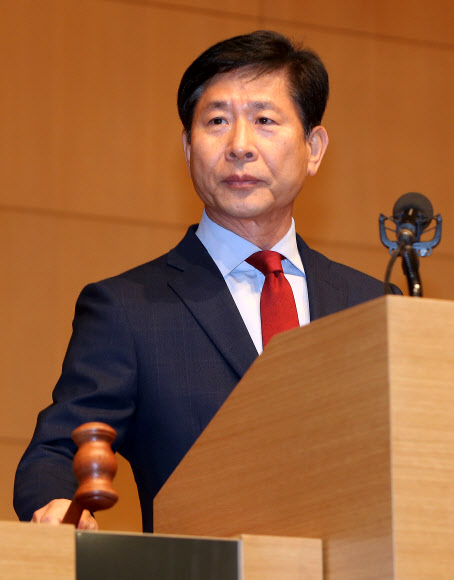 개회선언하는 윤주화 제일모직 패션부문 사장