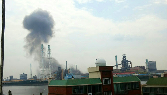 포항제철소 파이넥스 공장 배관 폭발