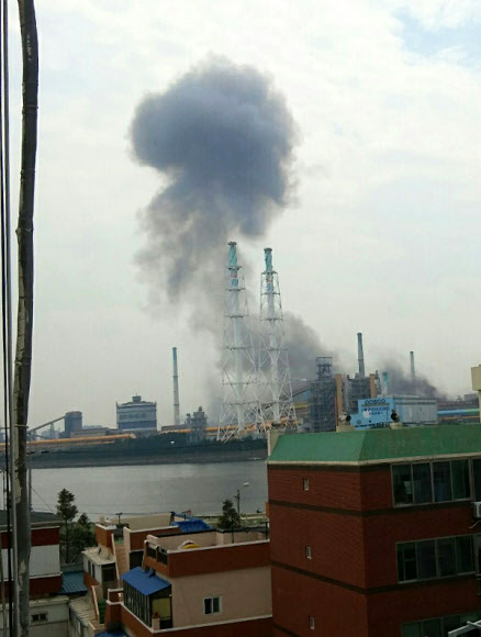 포항제철소 파이넥스 공장 배관 폭발