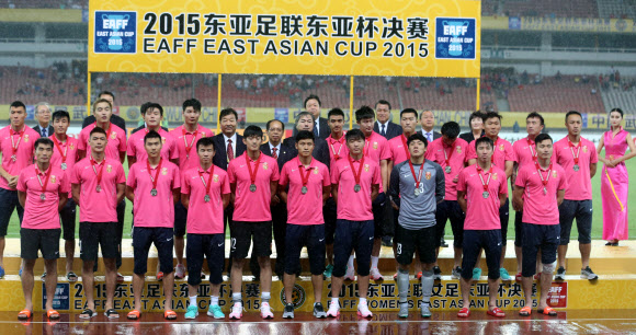 동아시안컵 2위 차지한 중국