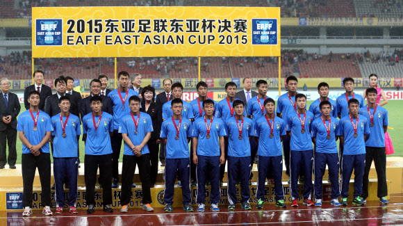 동아시안컵 3위 차지한 북한