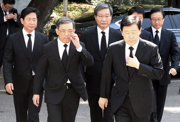 이맹희 CJ그룹 명예회장 빈소 찾은 삼성 사장단