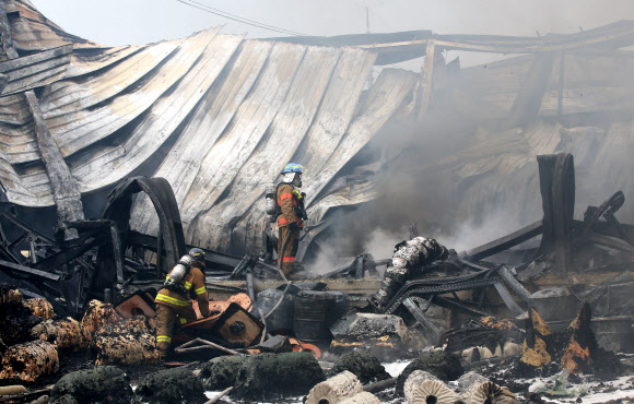 반월공단 필름제조공장 화재