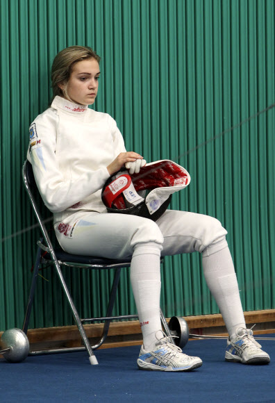 우크라이나 여군 펜싱 선수