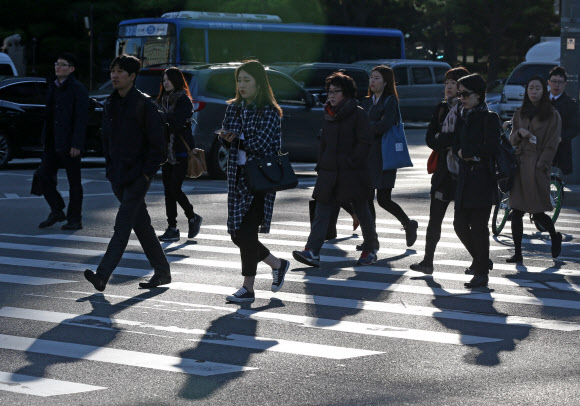 추위 속 출근길