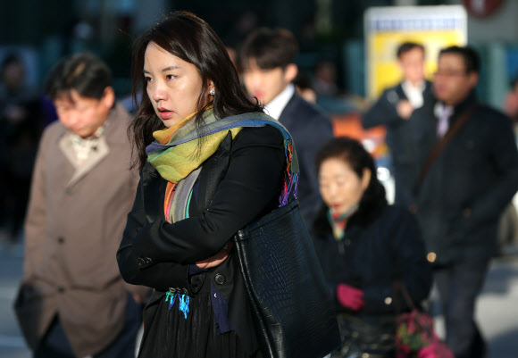 쌀쌀한 출근길