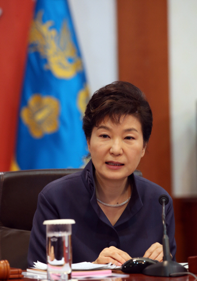박근혜대통령이 10일 오전 청와대에서 열린 국무회의에서 모두발언을 하고 있다. 안주영 기자 jya@seoul.co.kr