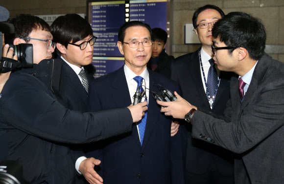 조남풍 향군 회장, 영장실질심사 출석