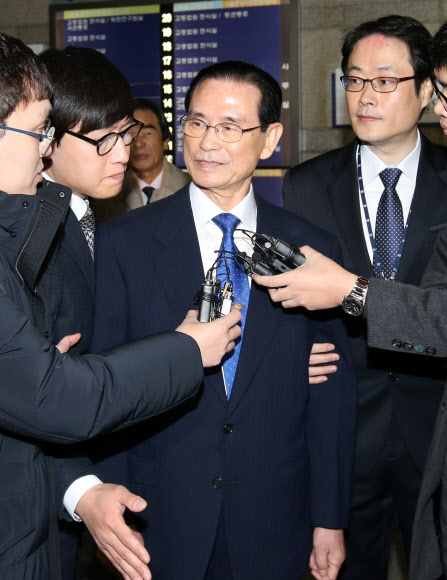 조남풍 향군 회장, 영장실질심사 출석