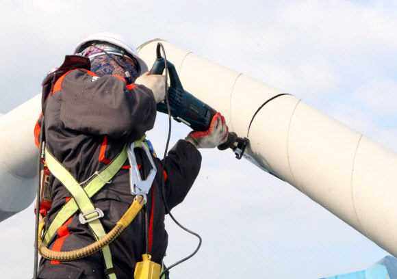서해대교 케이블 복구 작업 시작