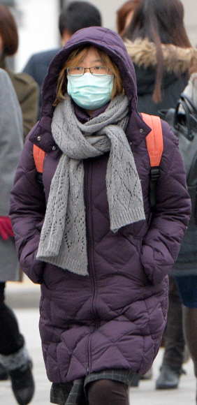 소한인 6일 서울 광화문에서 시민들이 두꺼운 옷차림으로 출근하고 있다.  손형준 기자 boltagoo@seoul.co.kr