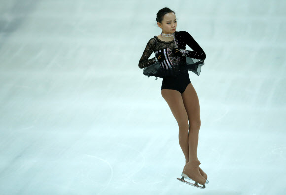4일 오후 성남 탄천종합운동장 빙상장에서 열린 제97회 전국동계체육대회 피겨스케이팅 여자초등부 프리스케이팅에서 임은수가 연기를 펼치고 있다.  연합뉴스