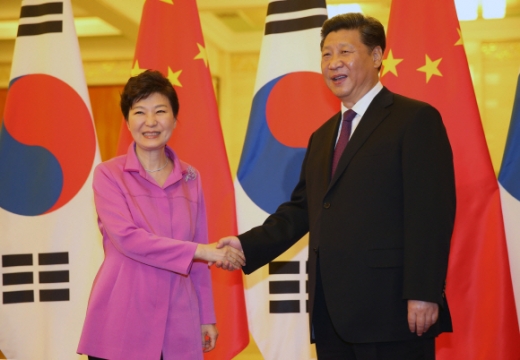 朴대통령과 시진핑 중국 국가주석