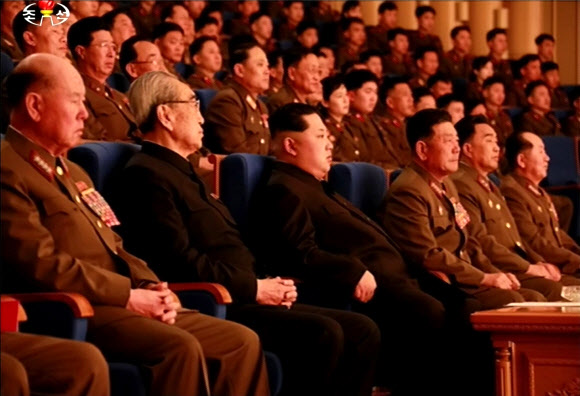 북한 김정은, 인민군 군악단 70돌 기념 연주회 관람