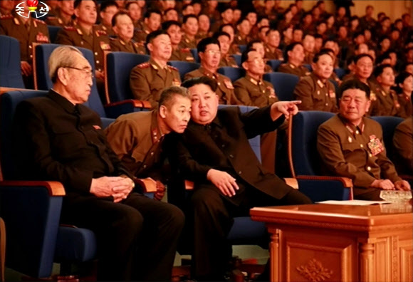 북한 김정은, 인민군 군악단 70돌 기념 연주회 관람