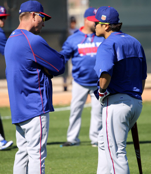 추신수와 배니스터 감독