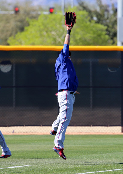 추신수 수비 훈련