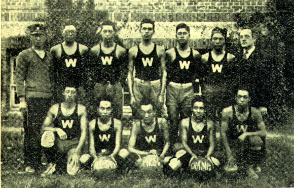 1920년대 조선의 농구 선수들