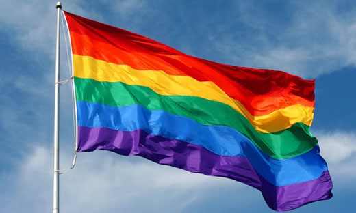 성소수자(LGBT) 권리 옹호의 상징인 무지개기 