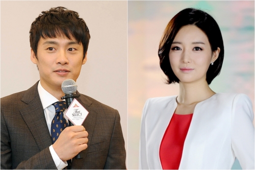 교제 사실을 밝힌 방송인 오상진과 김소영 MBC 아나운서.
