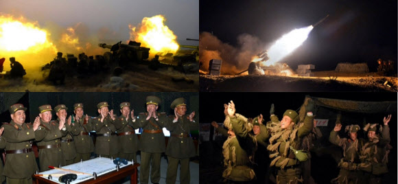 북한군, 韓美 양국군 겨냥 야간 기습상륙저지 실탄훈련