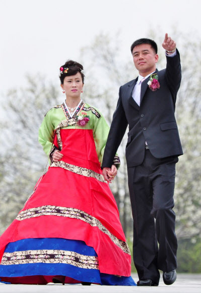 태양절 맞은 평양 시내 모습