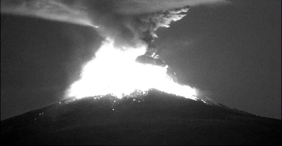 ‘불의 고리’ 멕시코 화산도 분화 