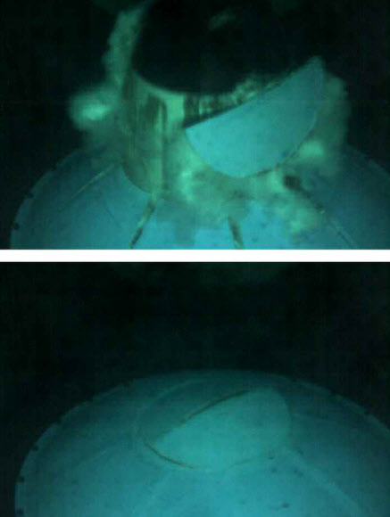 북한, 잠수함 미사일 콜드런치 모습 공개