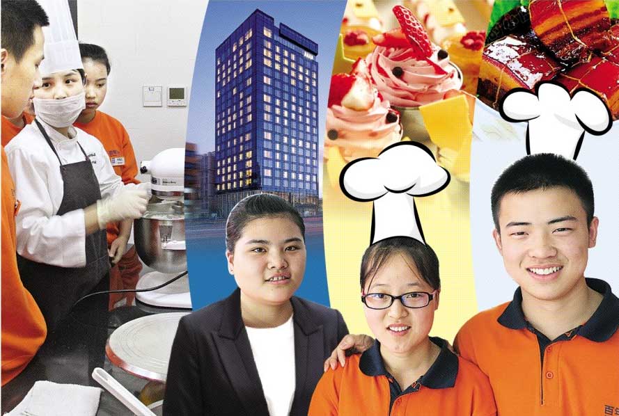 중국 농민공 자녀들의 꿈은 거창한 게 아니다. 직업을 가질 수 있는 제빵사, 호텔리어가 이들의 꿈이다. 지난 21일 중국 베이징 백년직업학교에서 기술을 배우는 농민공 자녀들의 모습.