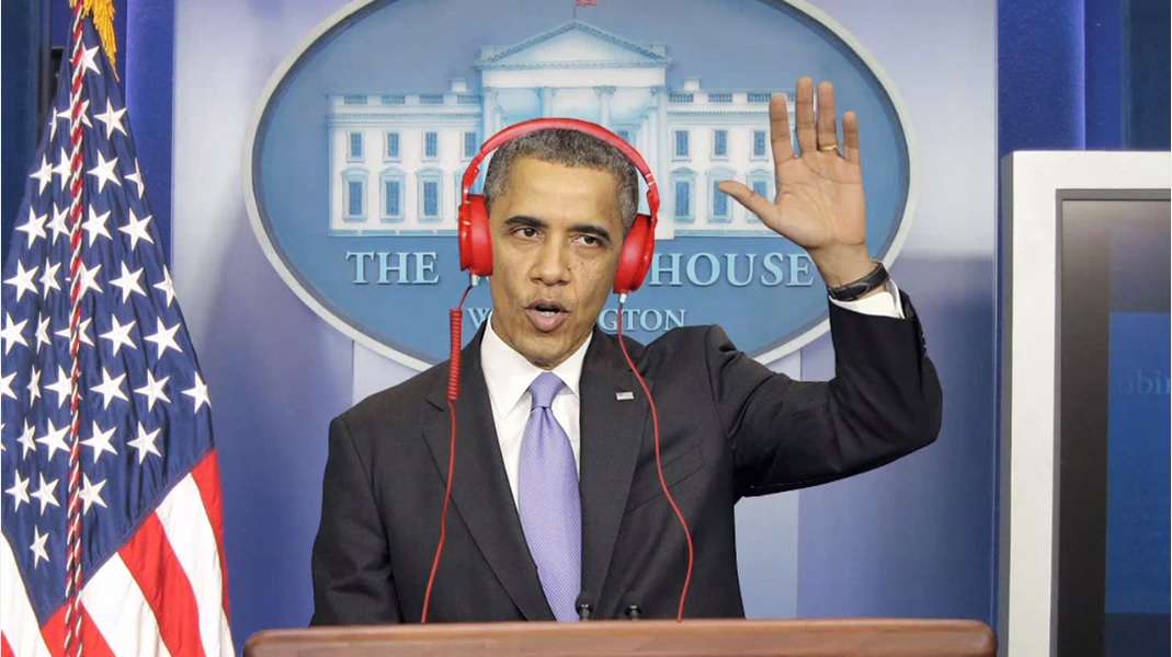 2015년 백악관 출입기자 연례 만찬에서 버락 오바마 대통령이 연설하기 전 상영된 개그 영상 중 한 장면. 자료=백악관 공식 홈페이지