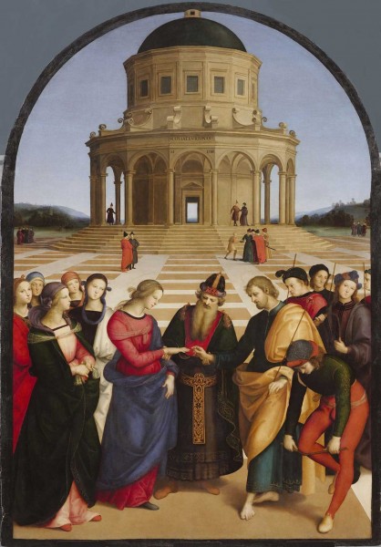 라파엘로 산치오(1483~1520)의‘성모의 결혼’(1504년).브레라 미술관.