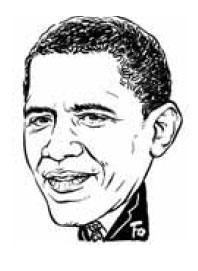 버락 오바마(얼굴) 미국 대통령