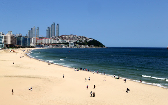 미세먼지 없는 해운대해수욕장