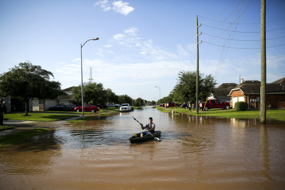美텍사스 홍수 피해 지역
