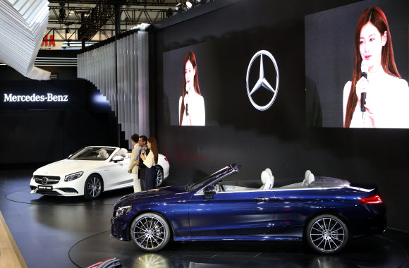 부산모터쇼 벤츠 오픈카 공개