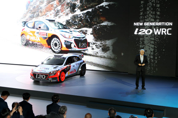 현대차 고성능 i20 WRC 랠리카