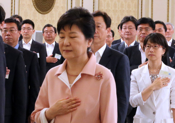 박근혜 대통령과 유승민 의원