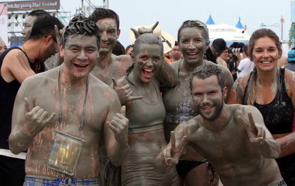 머드흠뻑...멋지게 포즈