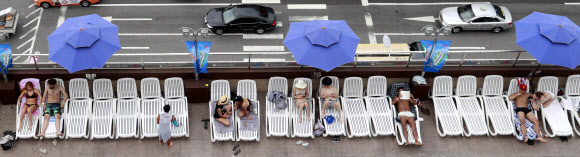 그들의 폭염 대처법