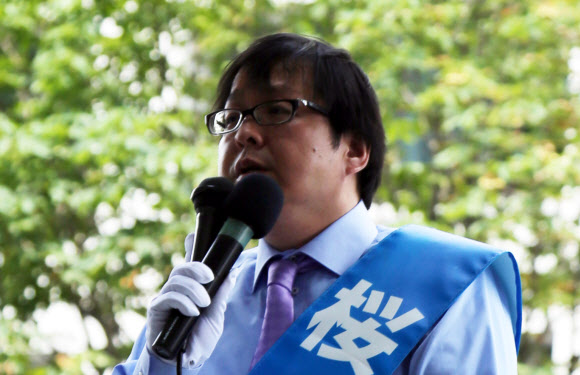 도쿄지사 선거 출마한 혐한시위 주도자
