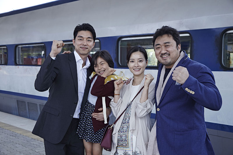 영화 ‘부산행’에 출연한 공유(좌측부터), 김수안, 정유미, 마동석 (사진=NEW 제공)